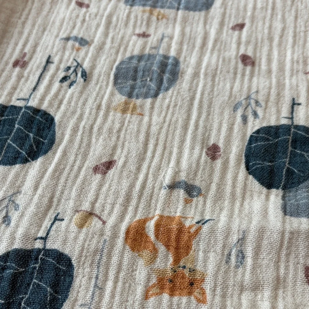 aden + anais Woodland Creatures Muslin Swaddle Blanket